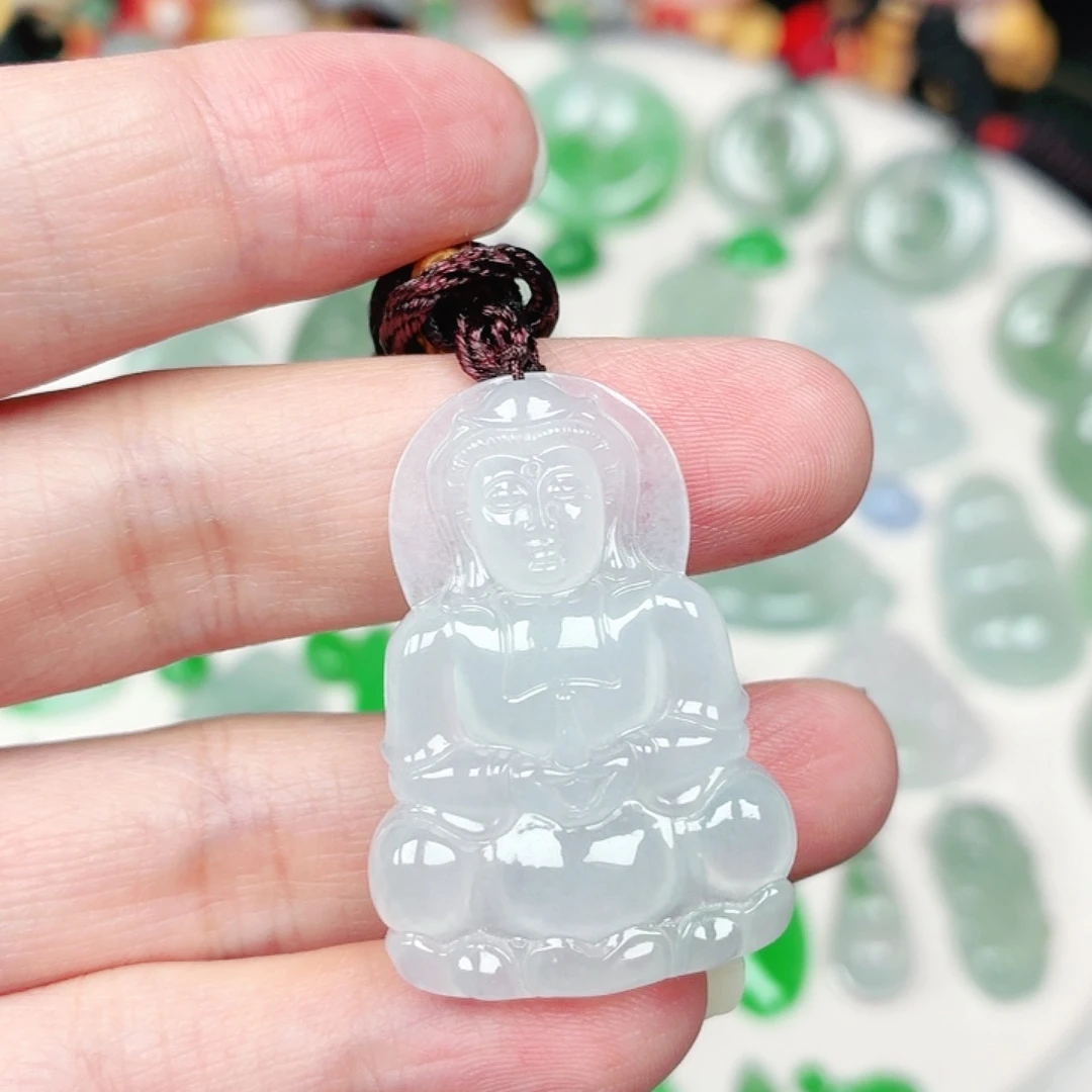 翡翠未镶嵌颈饰缅甸天然A货翡翠