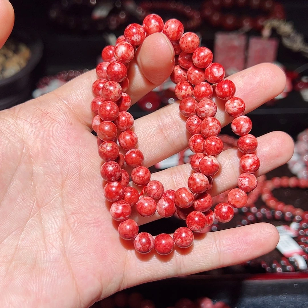 天然辰砂纯天然手串