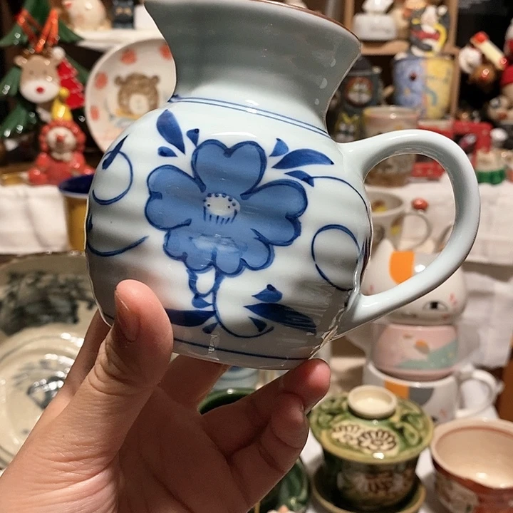 小壶公道杯手绘……………