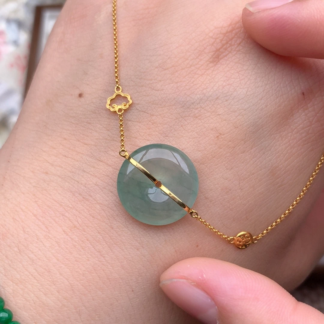 【闪购商品】18K金镶嵌挂件翡翠一