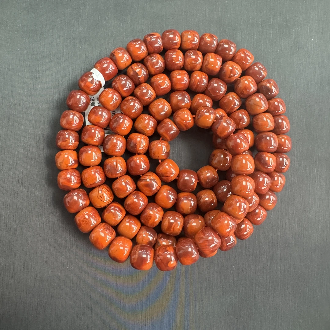 8mm收藏川料南红老型佛珠/24142009280