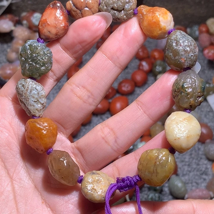 未镶嵌玛瑙/玉髓珠宝半成品