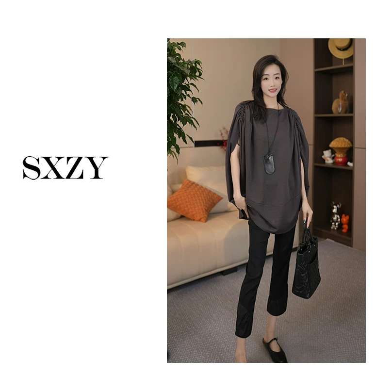 'SXZY'【云茧】2025春夏显瘦百搭时尚T恤