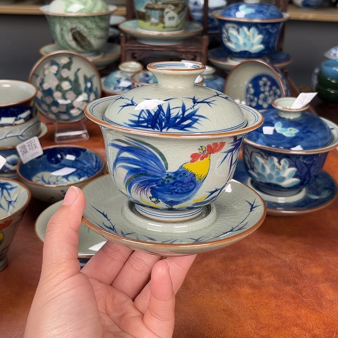 心***子盖碗景德镇陶瓷窑