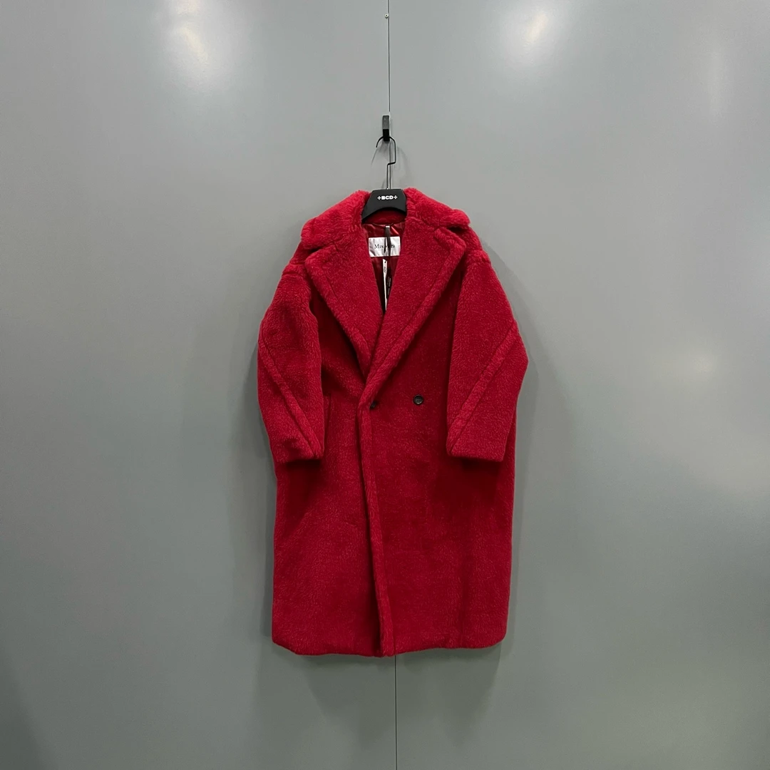 99新 MaxMara y16 红色泰迪熊大衣 S码 103021