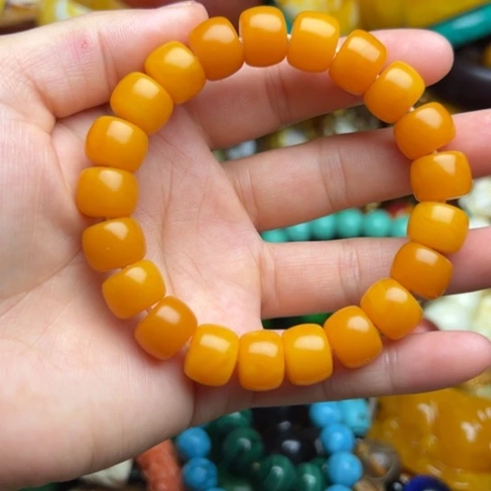 未镶嵌琥珀手串蜜蜡