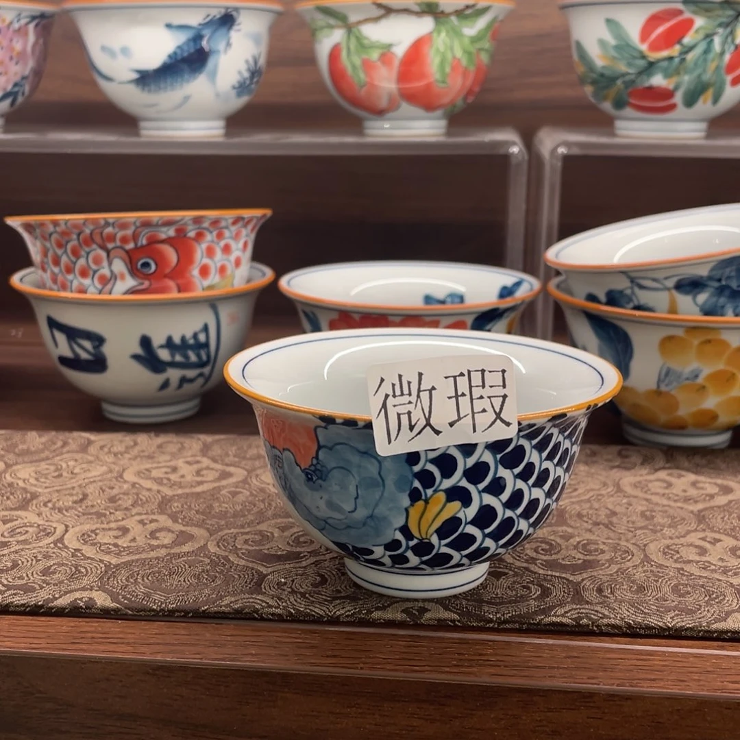 有瑕釉下彩纯手绘