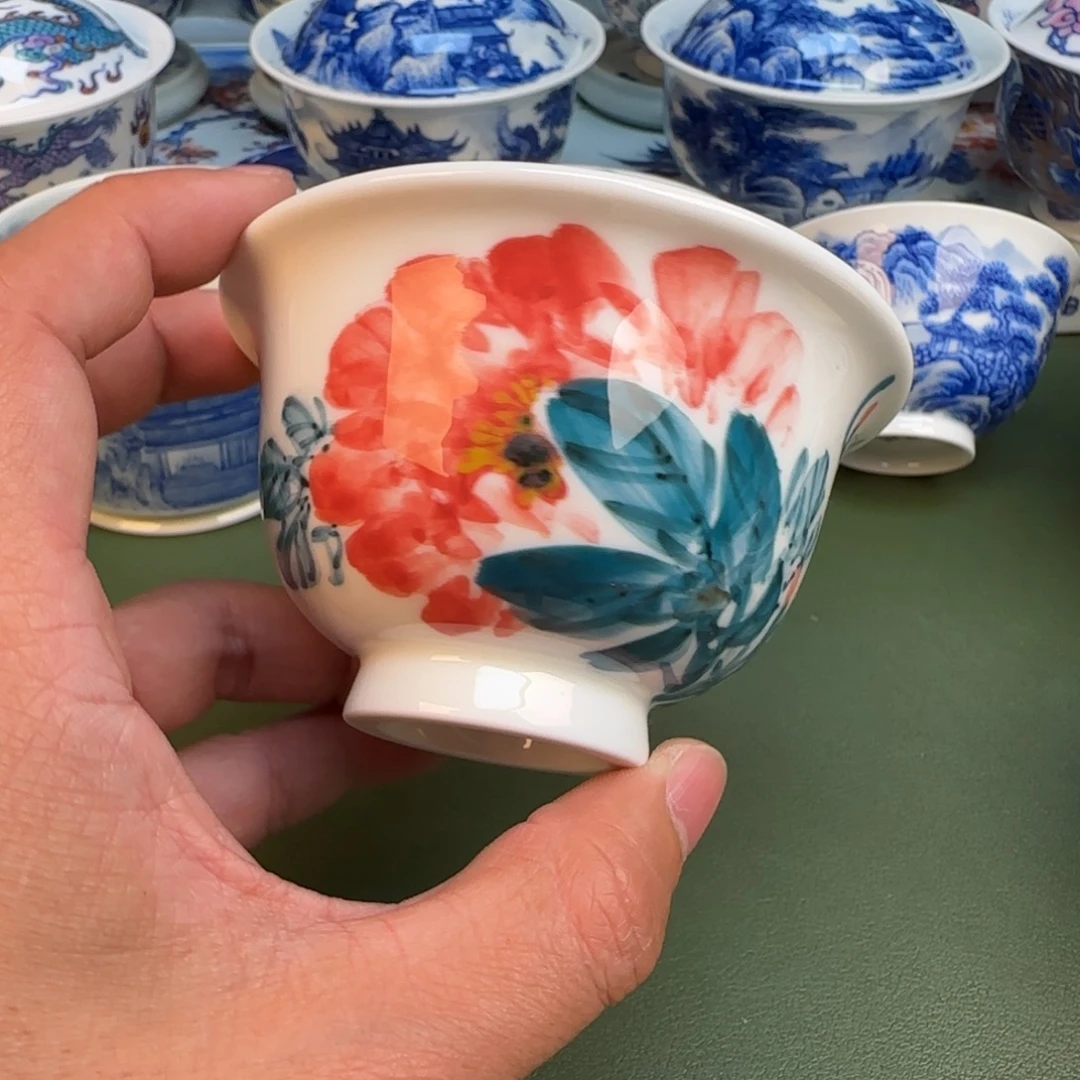 纯手工纯手绘茶具石头290