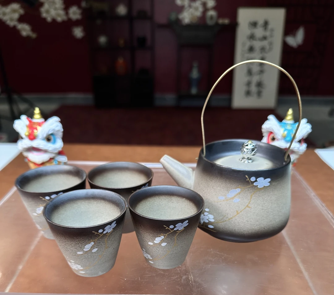 柴烧老陶泥一壶四杯ZHZ269