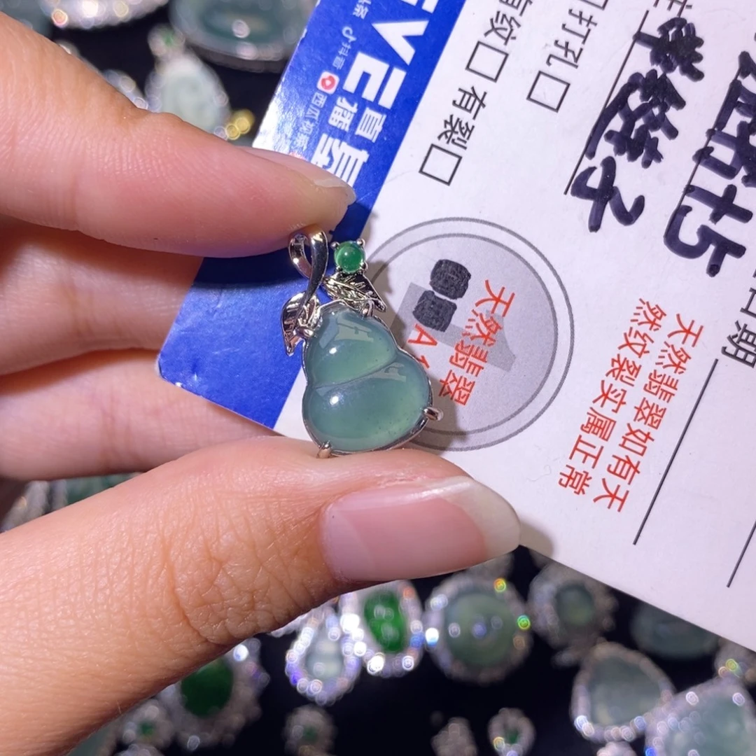 翡翠未镶嵌套链天然