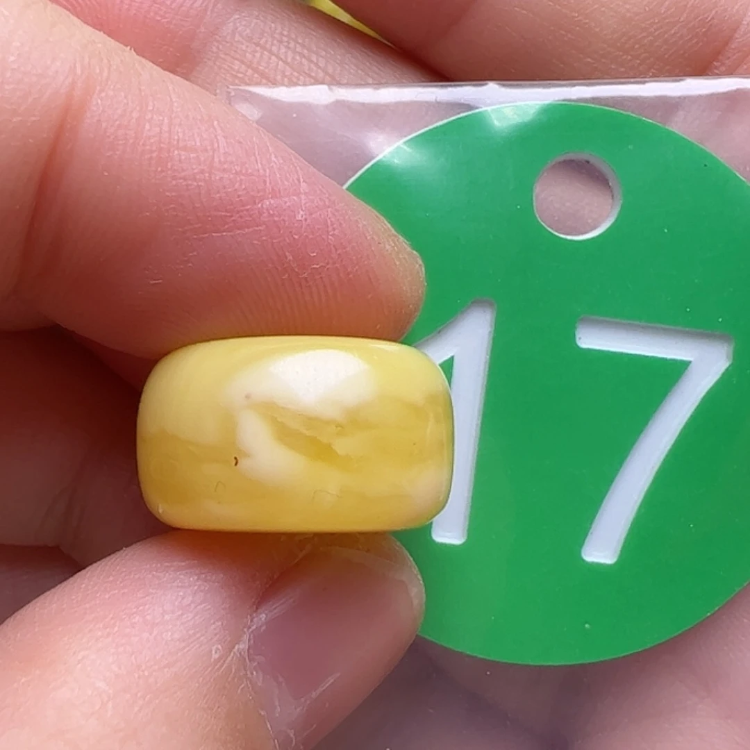 蜜蜡未镶嵌珠宝奇石16.7mm花粉