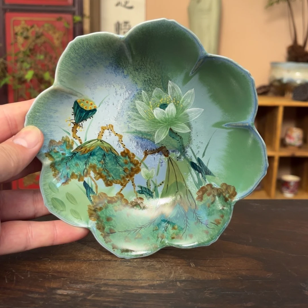 柴烧纯手工手绘陶瓷
