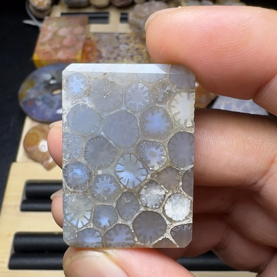 硅化玉未镶嵌纯天然色有机玉石保真色