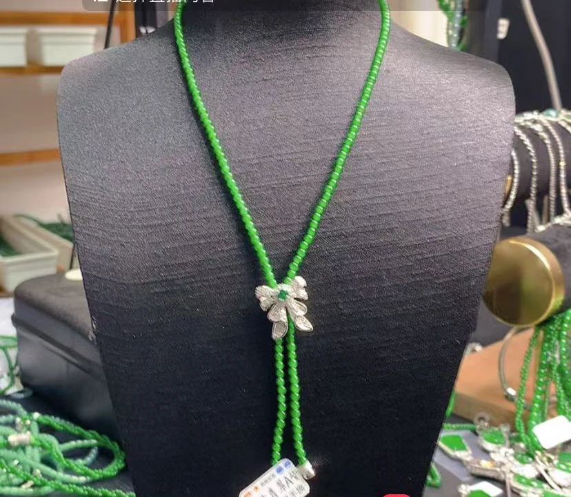 纯天然A货翡翠项链