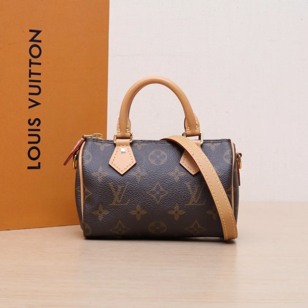 95新 LouisVuitton/路易威登 【双双满减】Speedy Nano16PVC 2022
