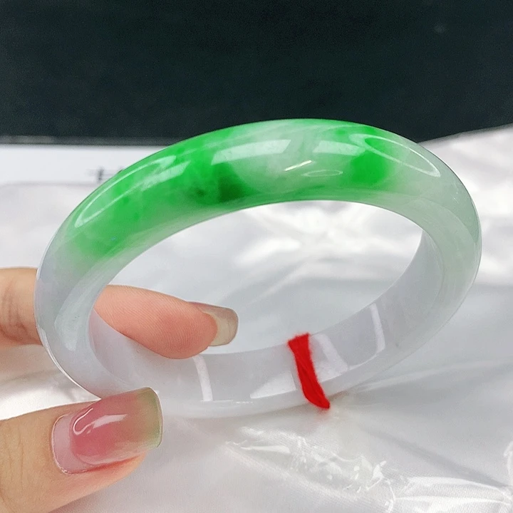 翡翠未镶嵌手镯圈57.6，18025