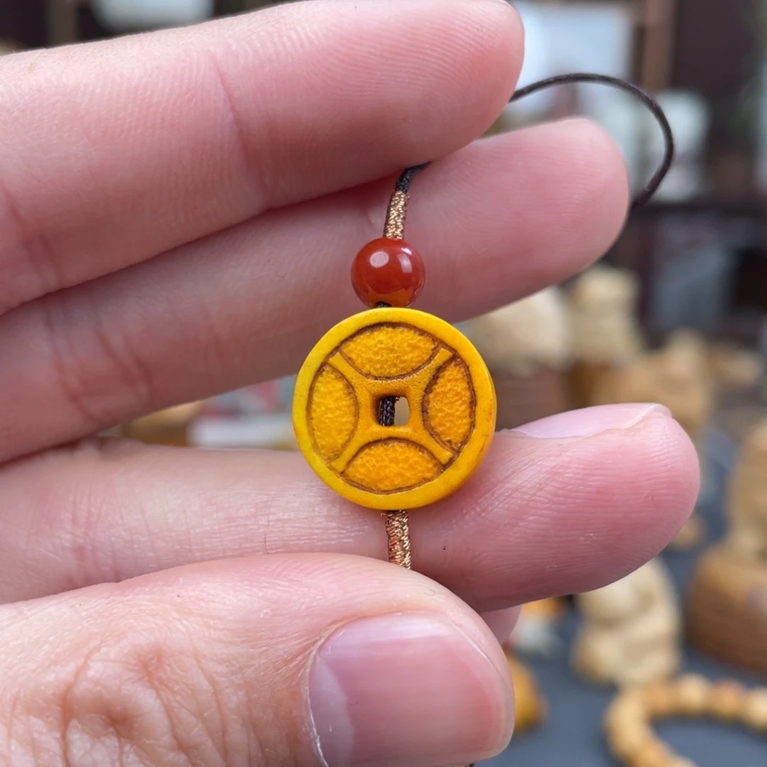 木米*柯方颜竹木艺术吊坠