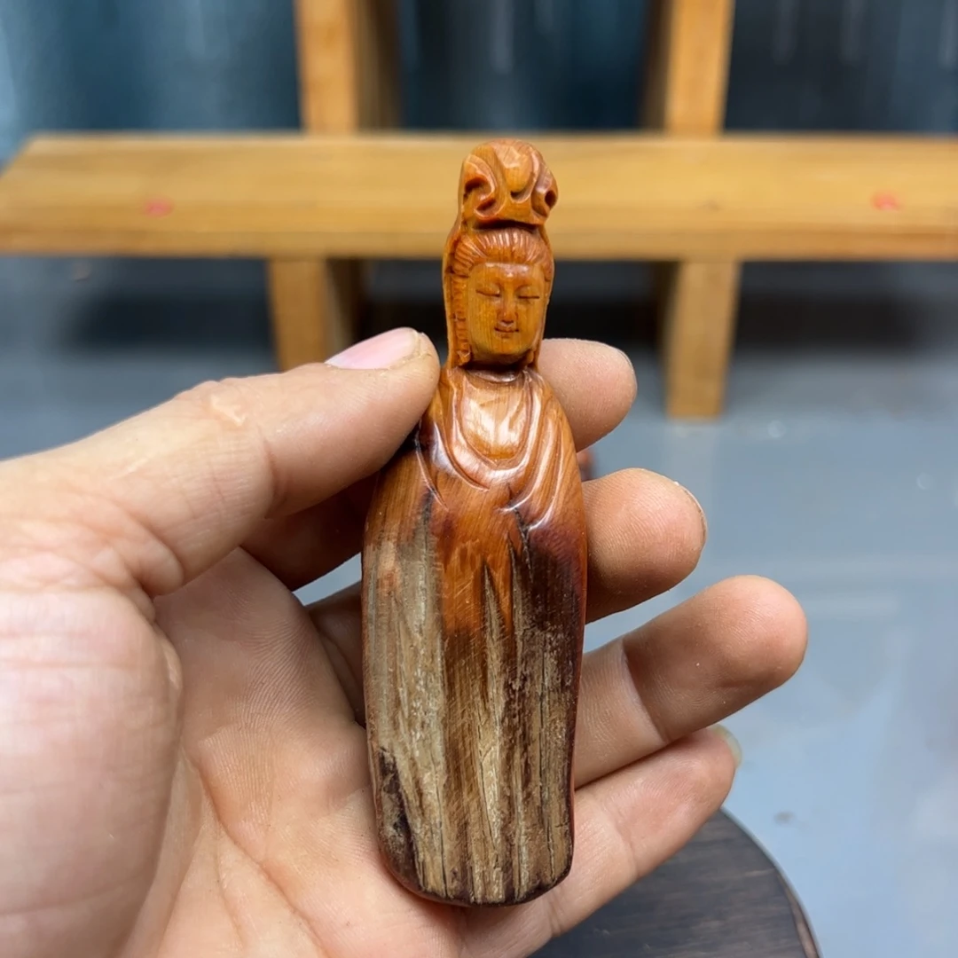 你***子木崖柏木摆件手把件