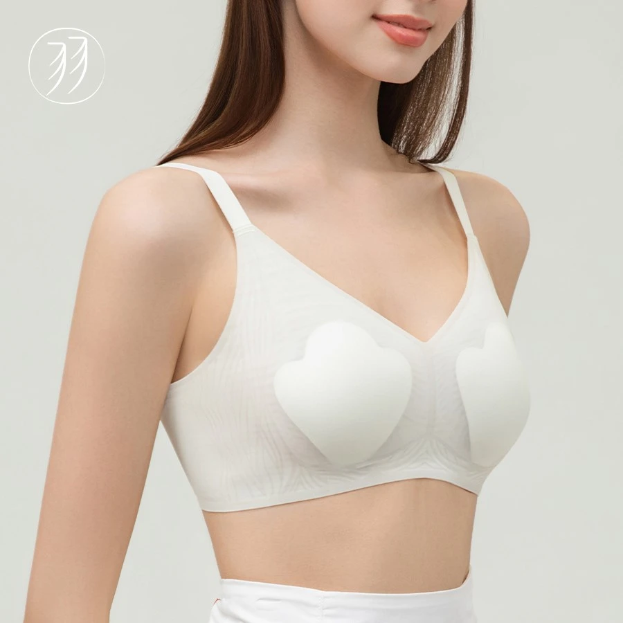 吟风抚羽夏季专研全网纱透气无痕文胸 防凸点郁金香杯 薄如纸片人