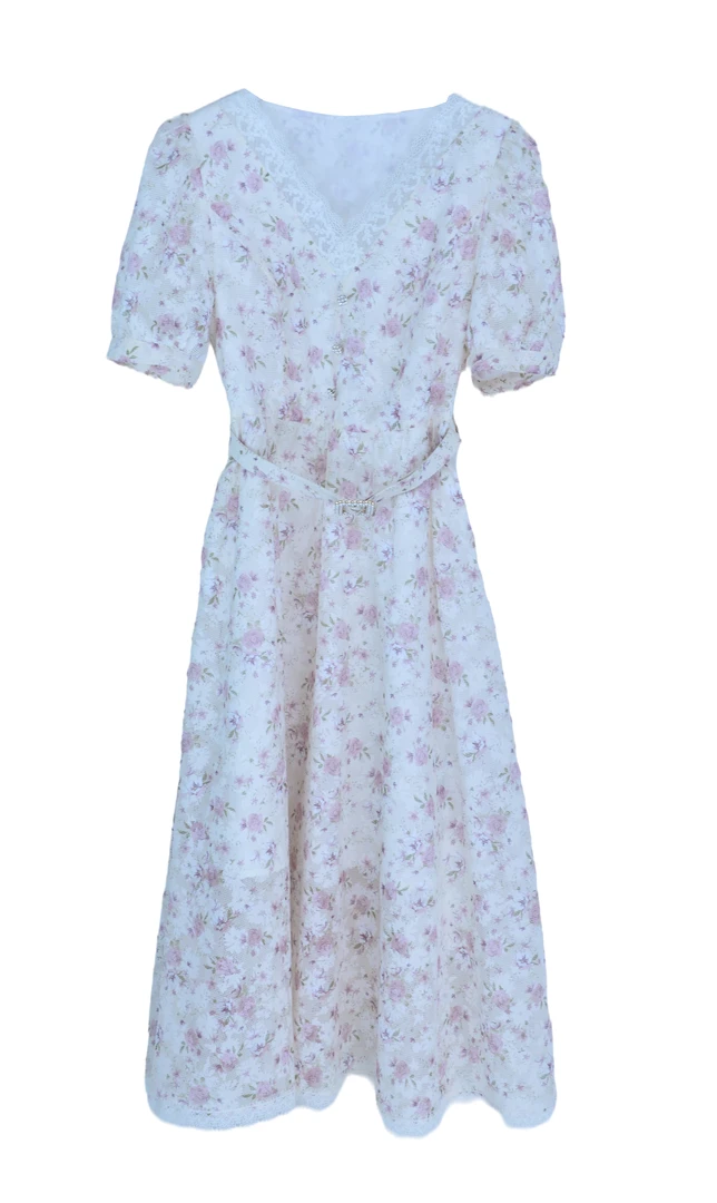 【YZ专属】法式气质时尚连衣裙 XL7096