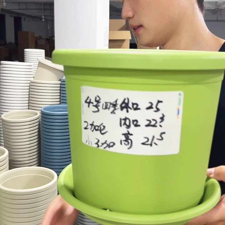 特价4号口25高21.5果绿带托6只