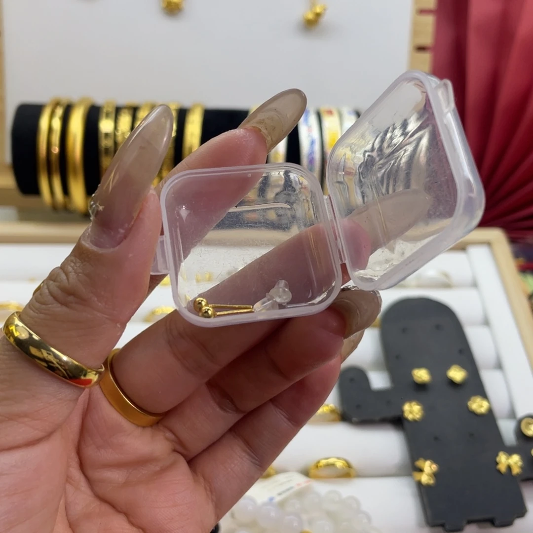 无吊坠足银卡3豆豆耳钉