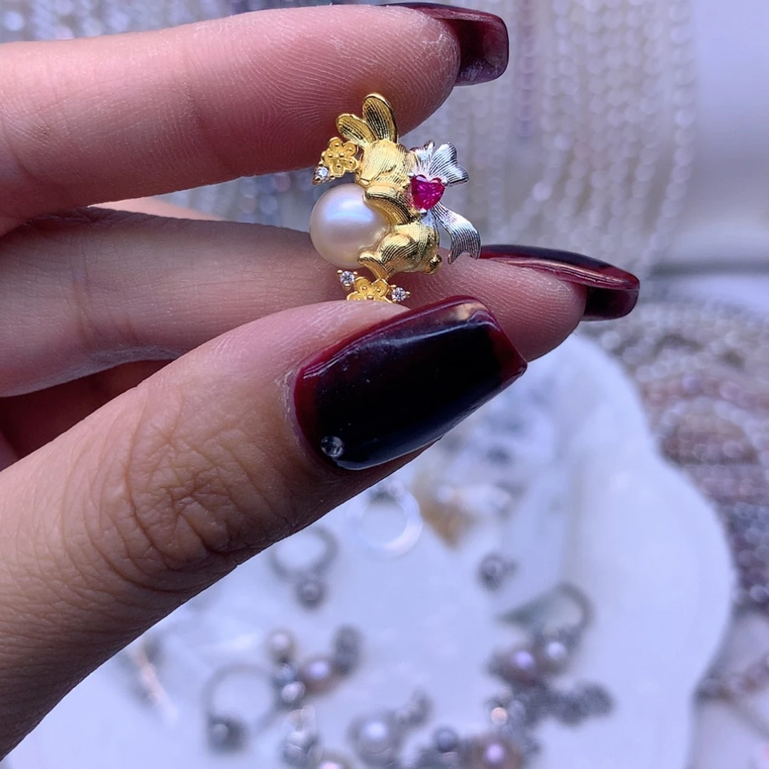 【闪购商品】淡水珍珠银S925镶嵌颈饰