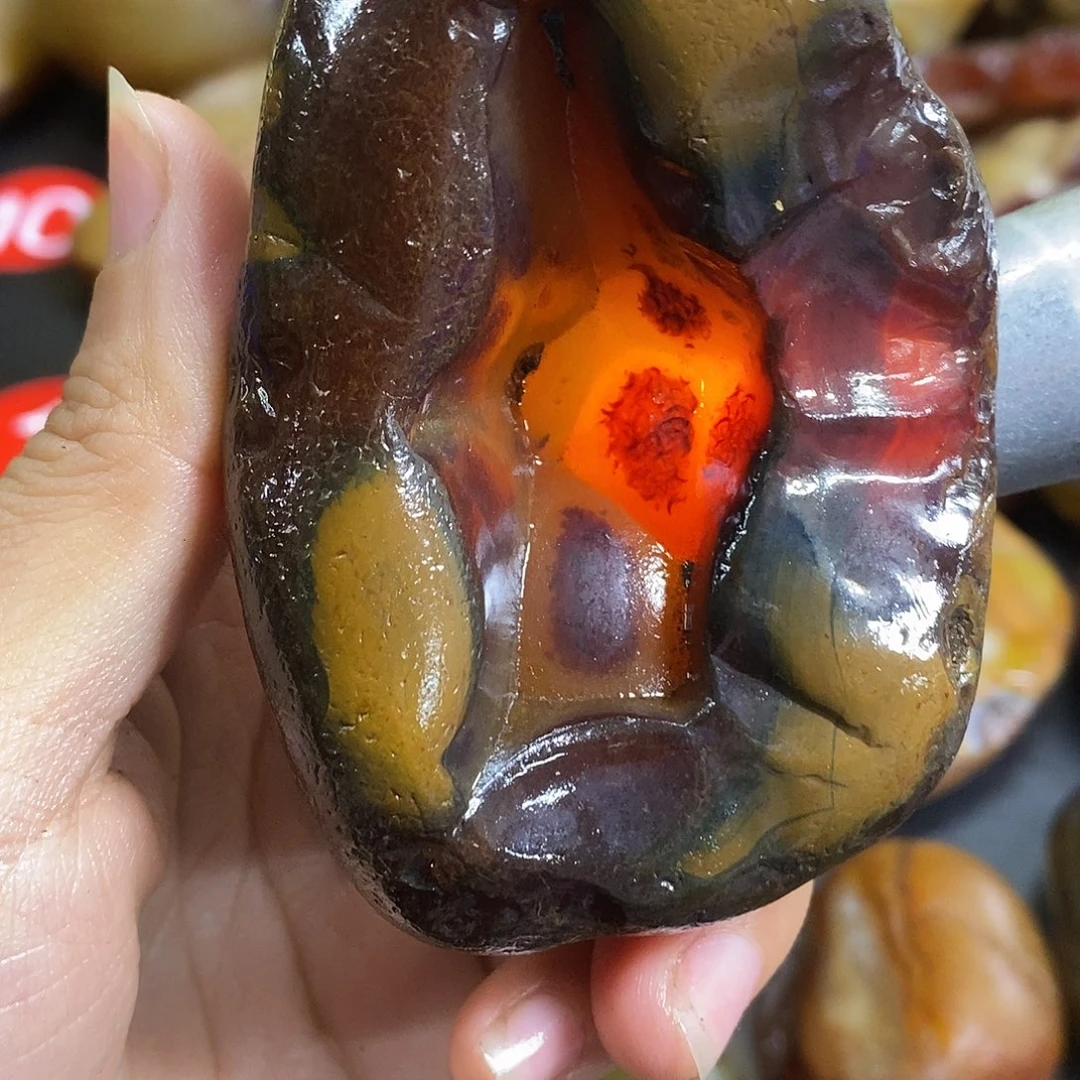 玛瑙/玉髓未镶嵌手把件