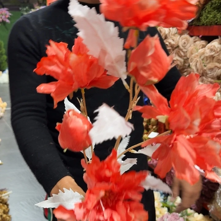 6头大花头橘色5支