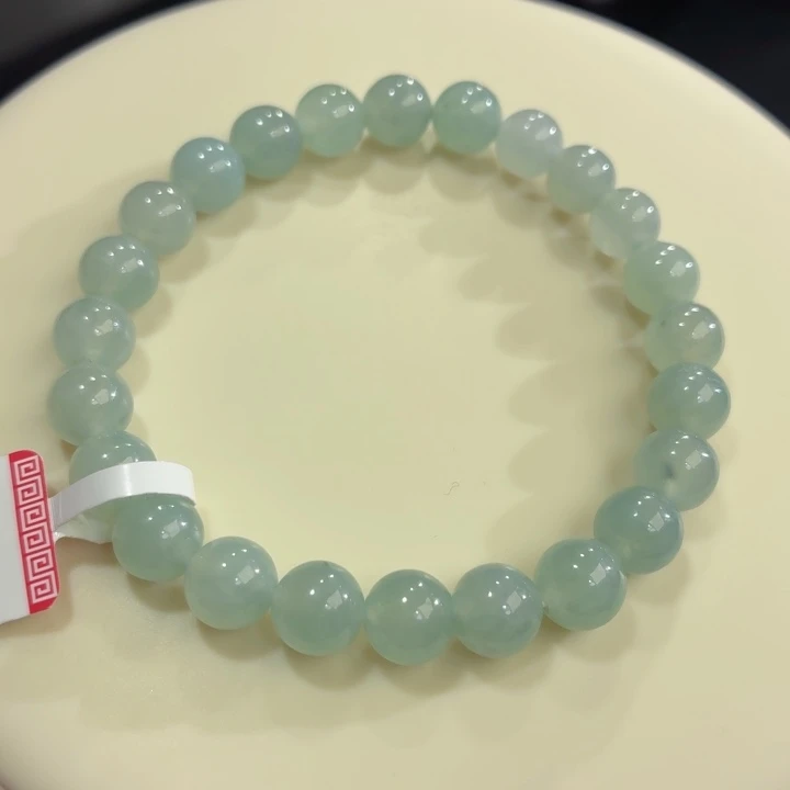 翡翠未镶嵌手链冰胶晴底飘花卡7.6