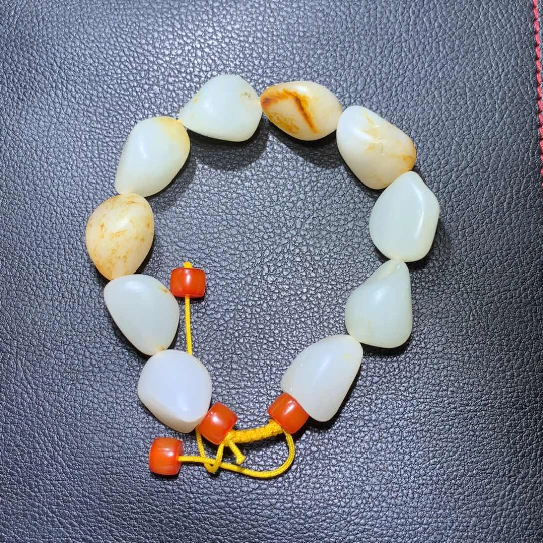 和田玉手串未镶嵌真**语