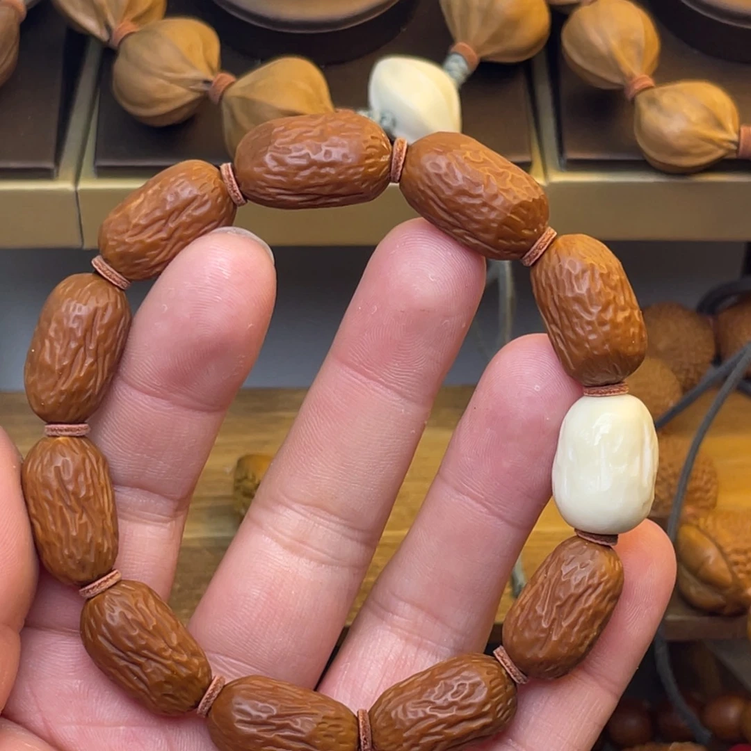 手串/手链橄榄核1.3梅林水晶核小枣