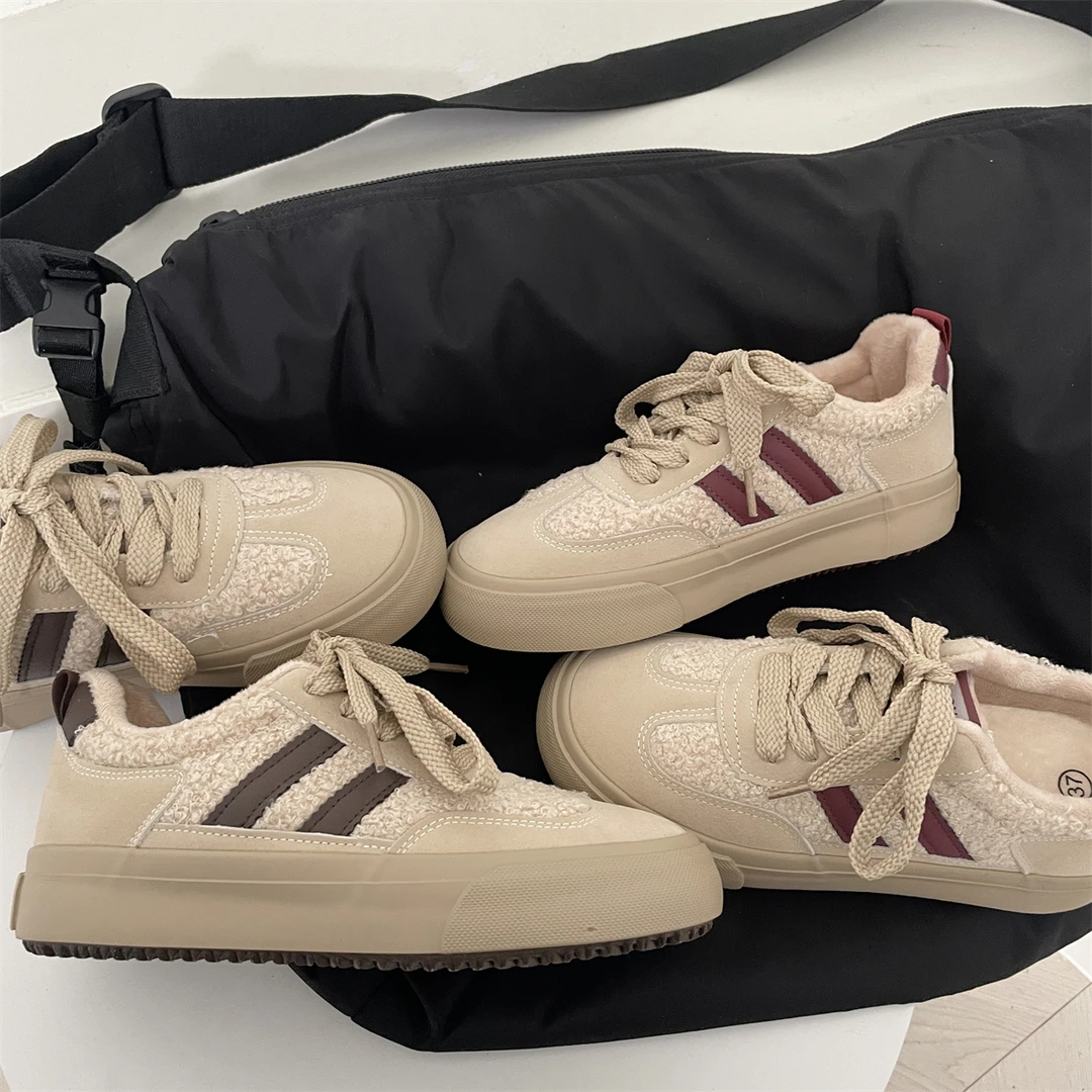 【加绒毛毛 德训鞋  数量就一点 保暖二棉板鞋】