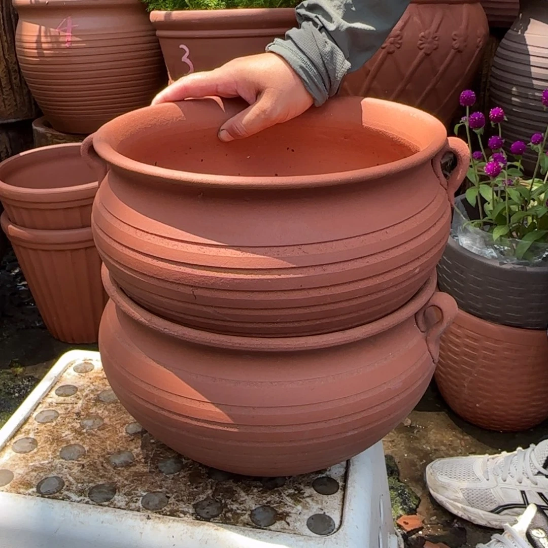 紫砂花盆口26高17宜兴紫砂