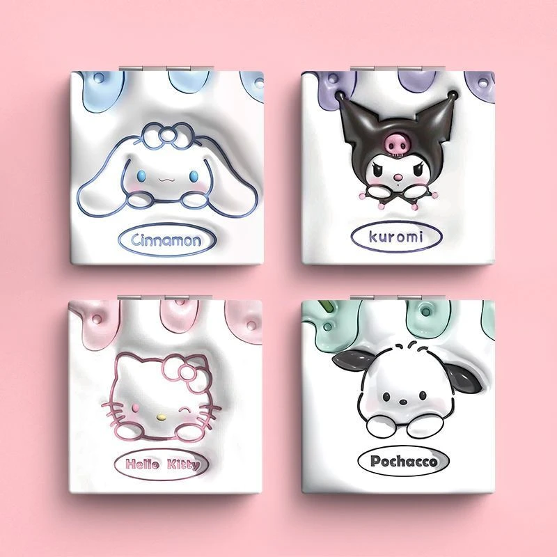 可爱玉桂狗库洛米帕恰狗小镜子清仓便携随身ins风学生宿舍化妆镜