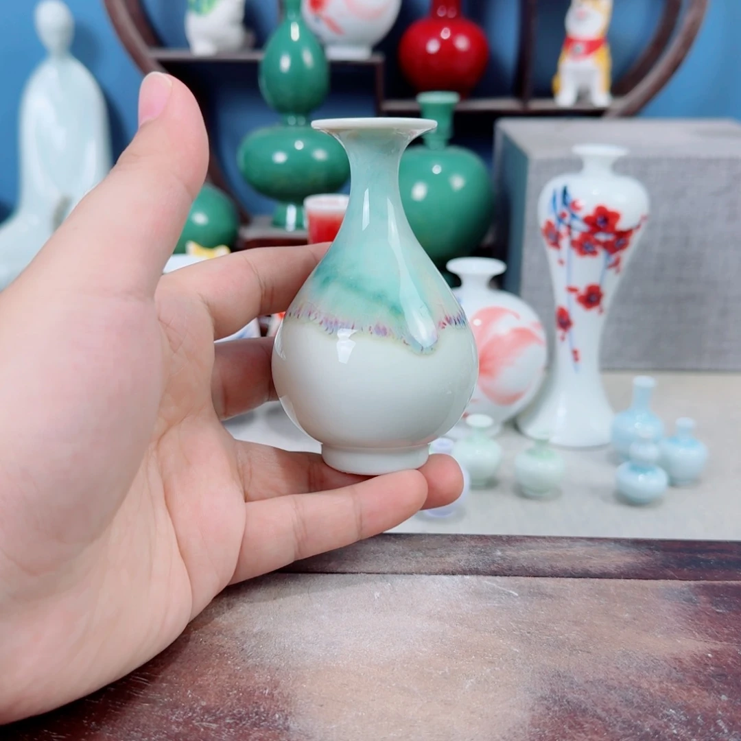 陶瓷手工小花器摆件