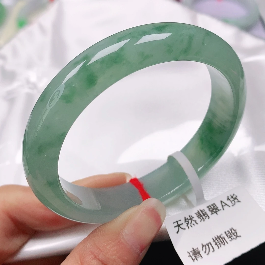 翡翠手镯（贵妃镯）未镶嵌天然翡翠手镯54