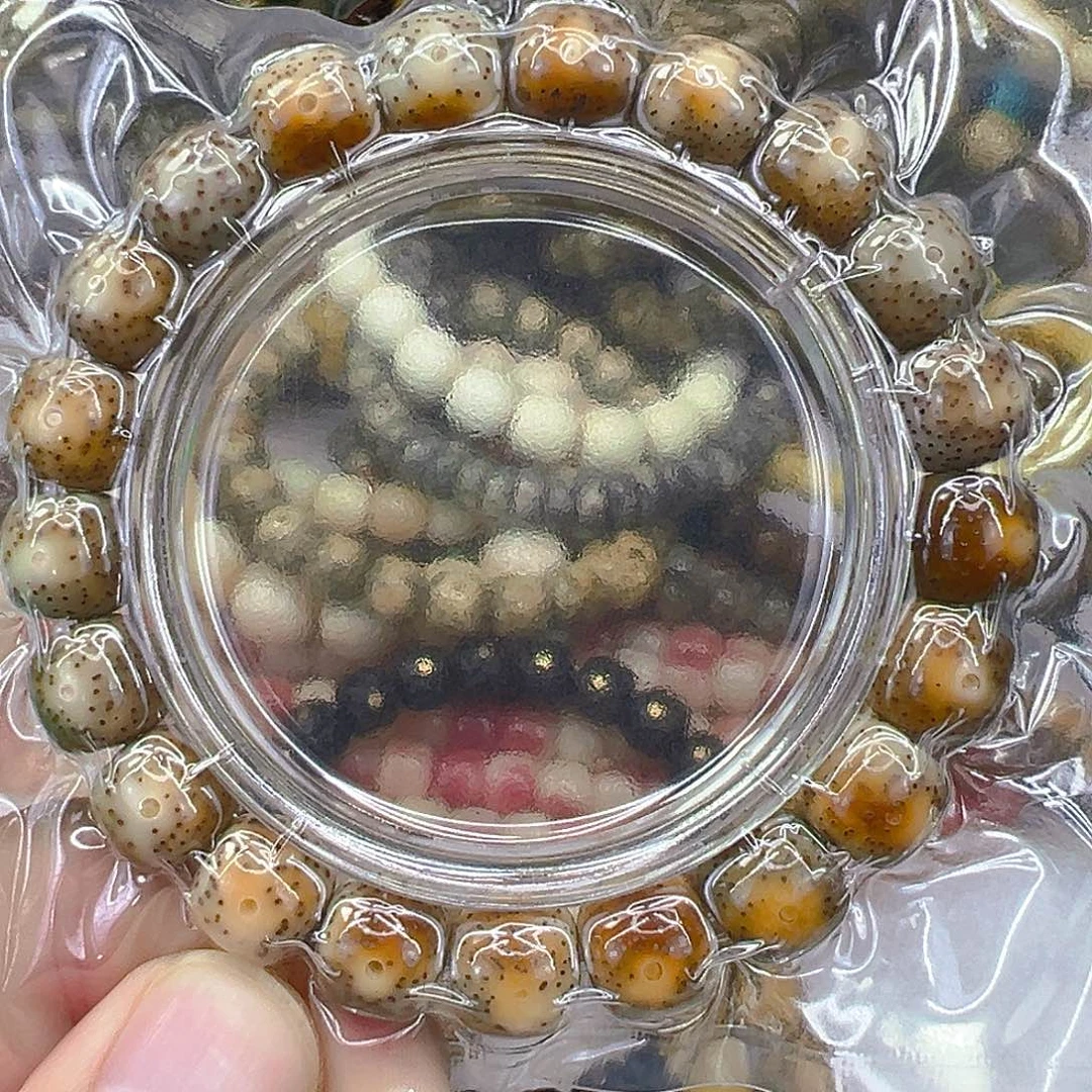 星月菩提手串63火烧云星月菩提单圈11