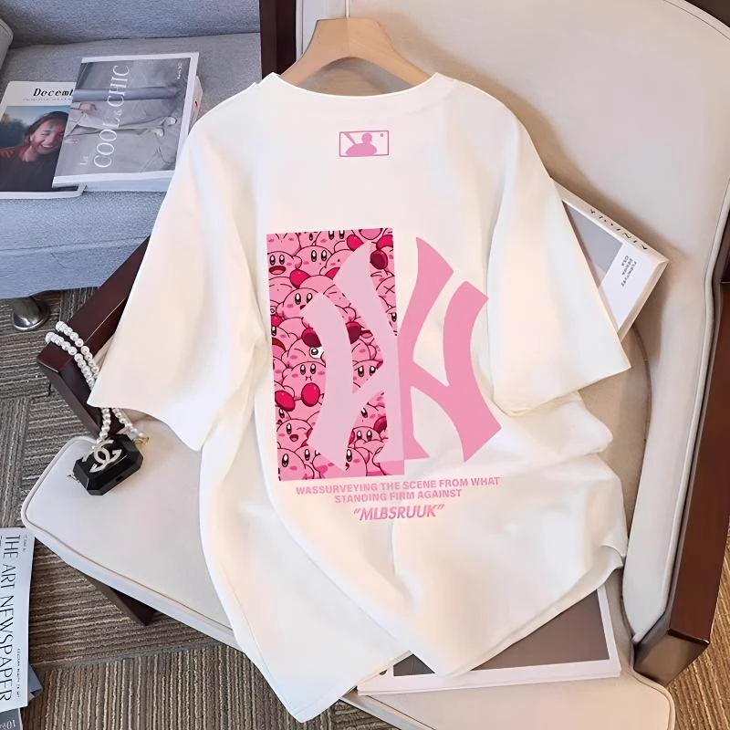 潮牌时尚2025夏季新款星之卡比联名男女短袖百搭休闲T恤上秀禾