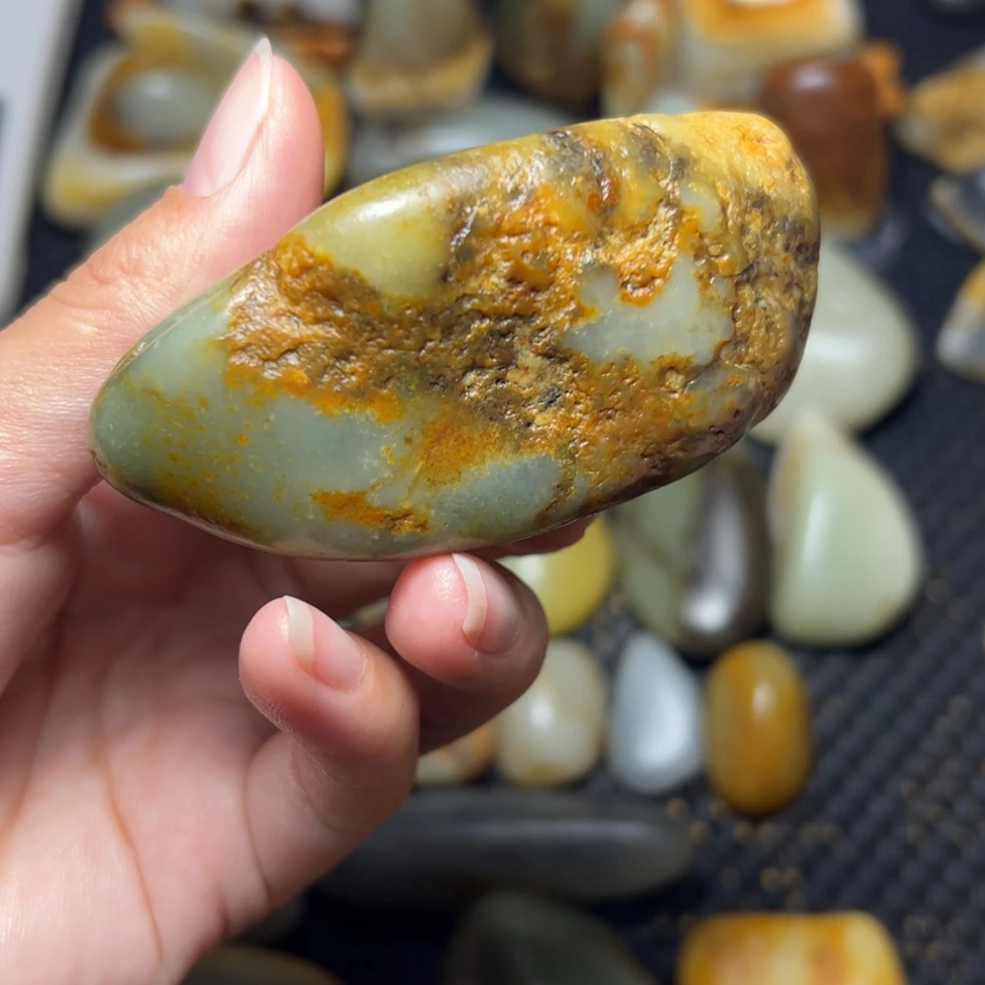 和田玉未镶嵌挂件B62