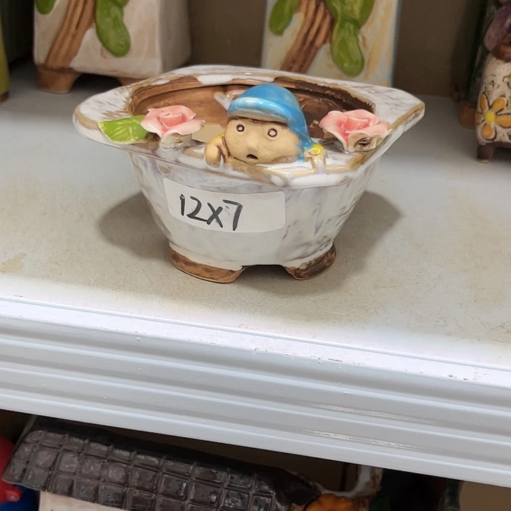 紫砂花盆粗陶材质多肉花盆