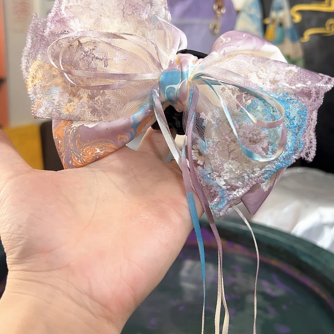 096蕾丝抓夹手作