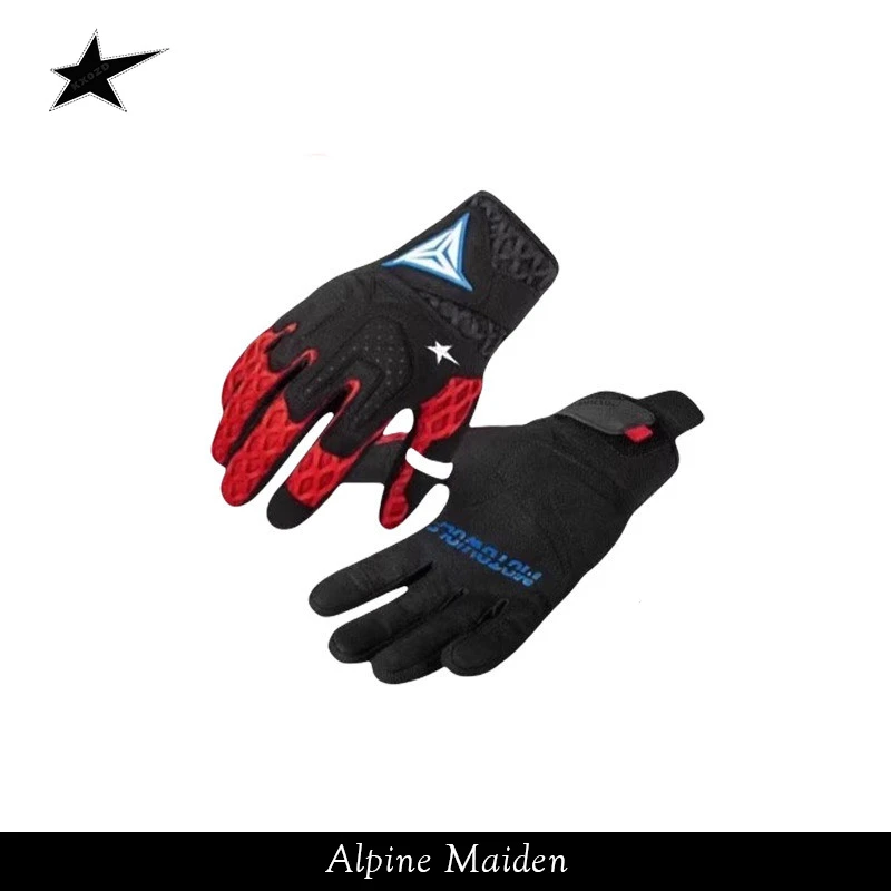 A星Alpine Maiden骑行手套春秋男士防摔耐磨骑士透气手套正品现货