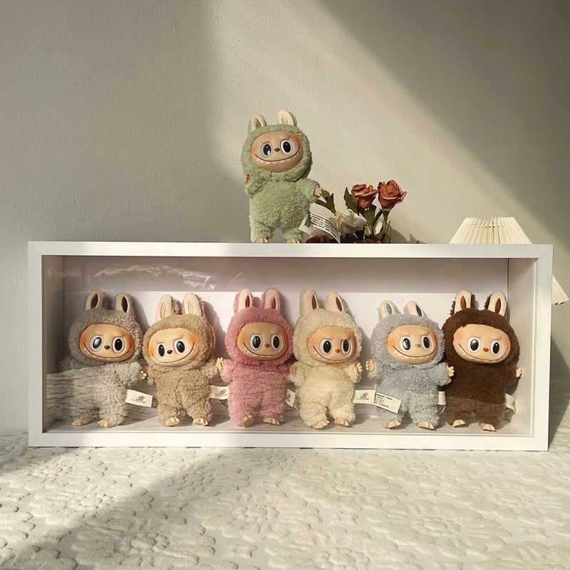 拉布布盲盒中空相框公仔手工造景 diy 泡泡玛特展示盒dora展示盒