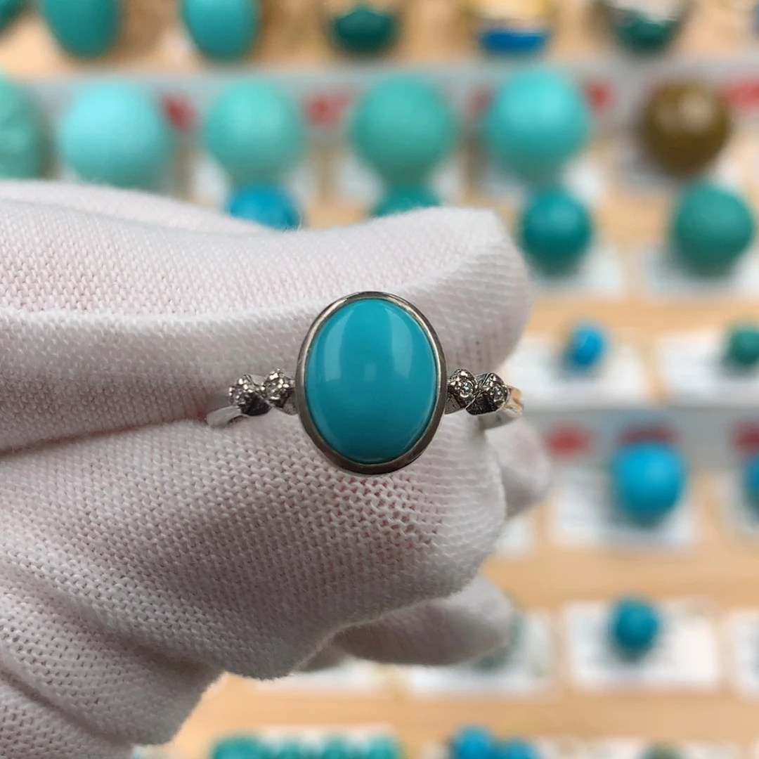 绿松石银S925镶嵌配饰