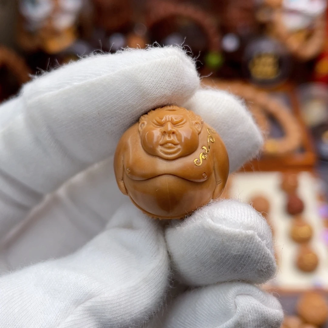猴头核桃吊坠纯手工横岗胖子