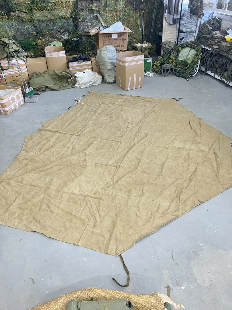 （有瑕疵）1972年亚麻火包衣防水防尘防晒3.5*3米