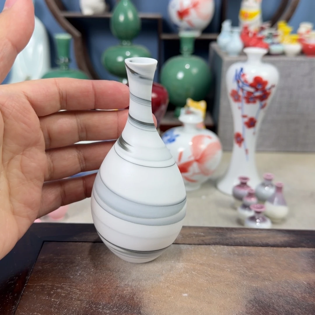 陶瓷手工小花器摆件