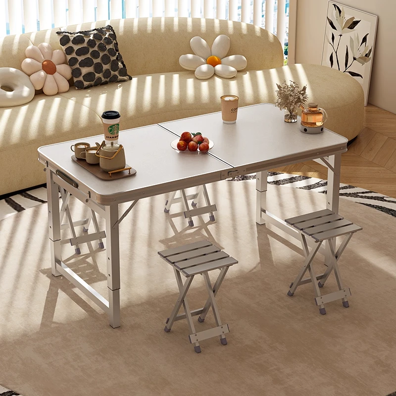 折叠桌子摆摊折叠户外便携式可升降开工桌子露营野餐夜市折叠桌椅