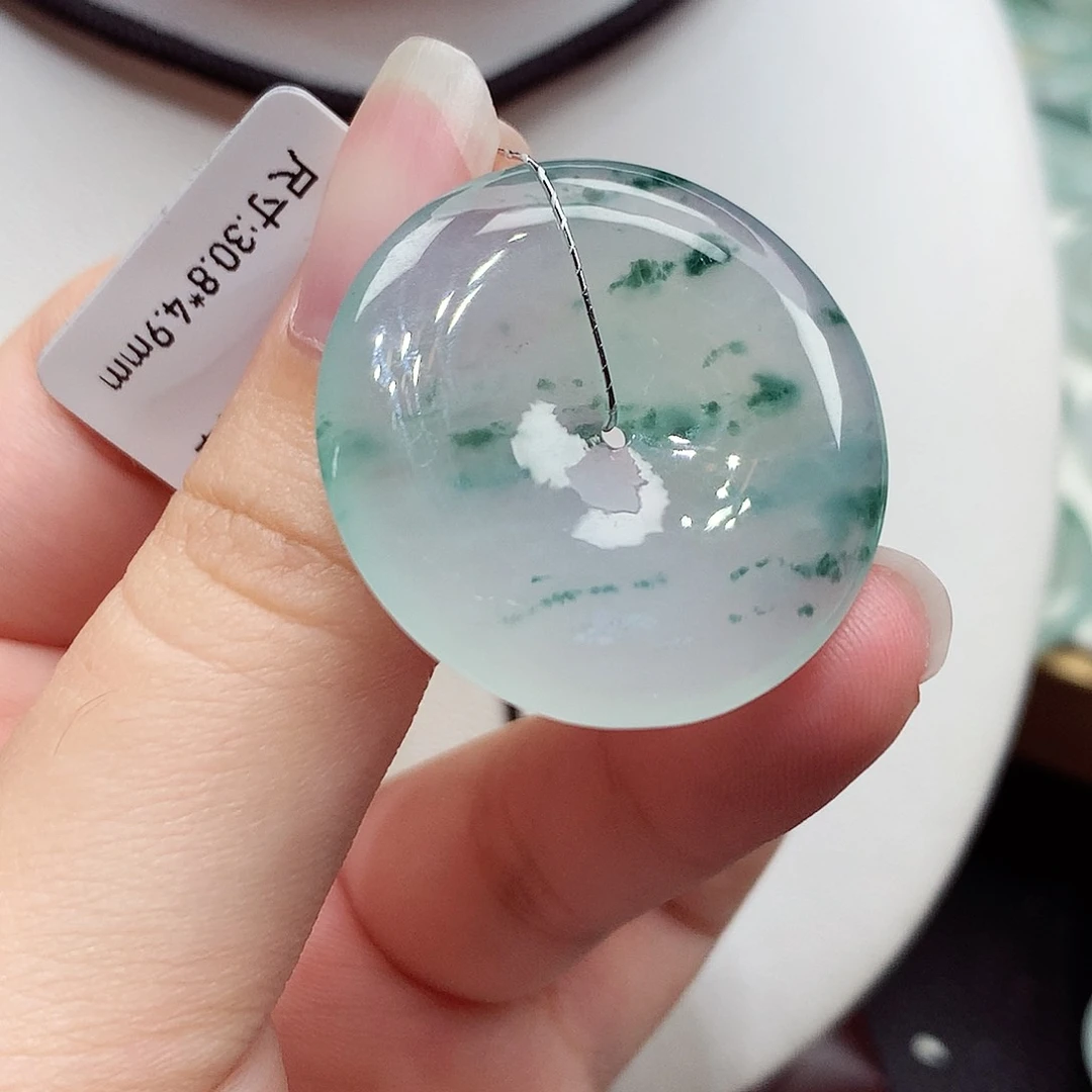 颈饰未镶嵌翡翠编号69，30.8/4.9